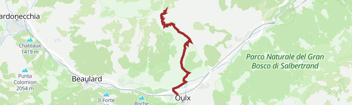Route map: Tour d'Ambin: Tappa 5B Caserme Pramand